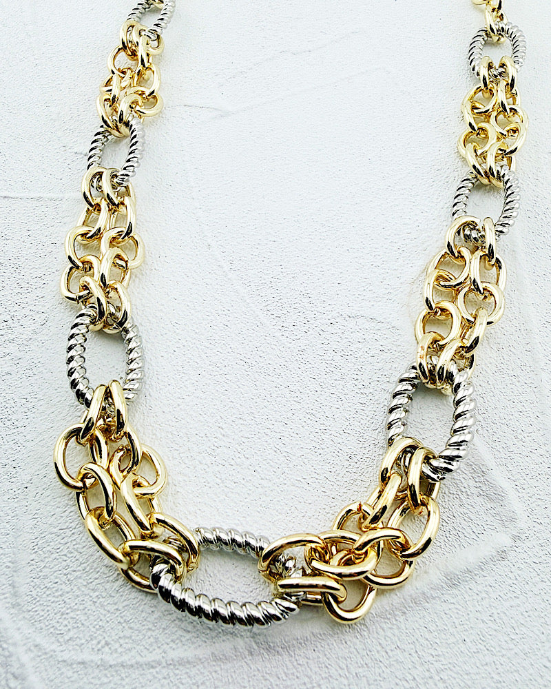 Tabitha Two Tone Necklace
