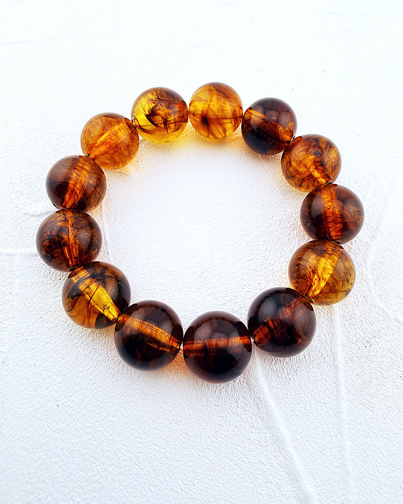 Amber Beaded Bracelet