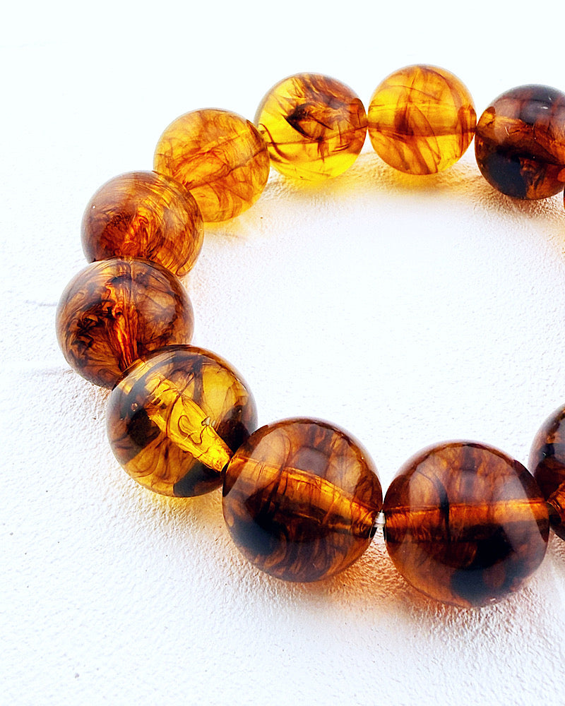Amber Beaded Bracelet