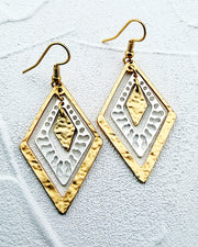 Reese Two Tone Earrings