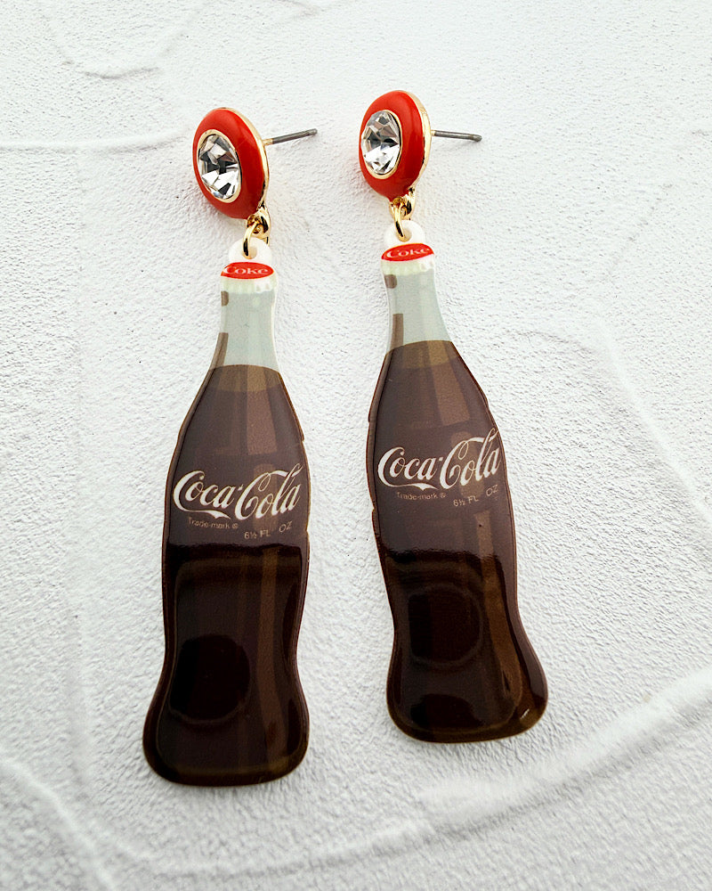 Coca Cola Bottle Earrings