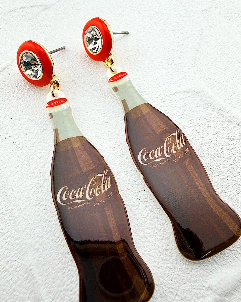 Coca Cola Bottle Earrings