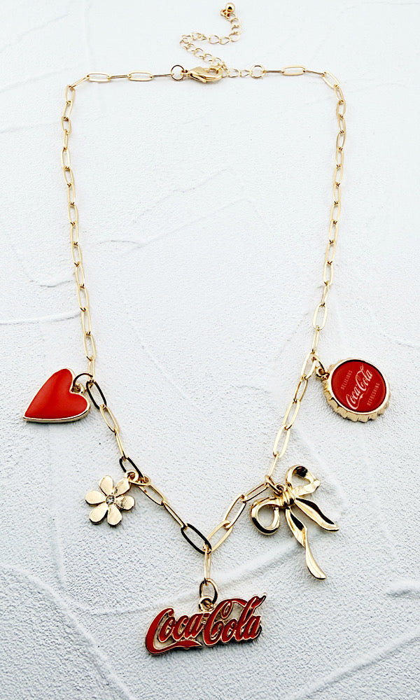 Coca Cola Charm Necklace