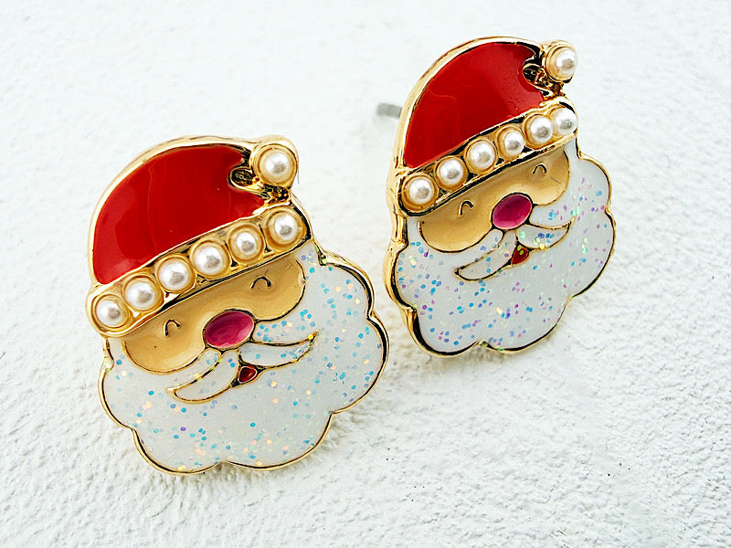 Glam Santa Studs