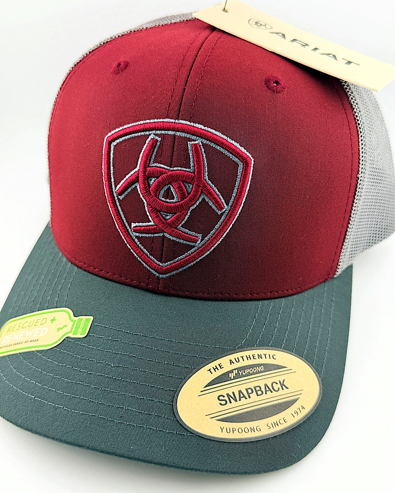 Ariat Burgundy Shield Cap