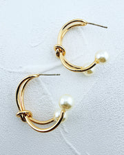 Unity Pearl Hoops