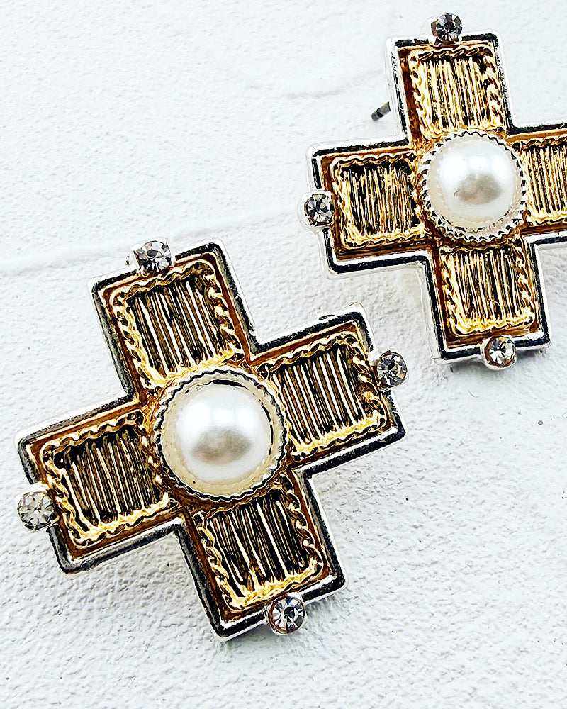 Farrah Cross Earrings