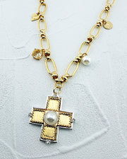 Farrah Cross Charm Necklace