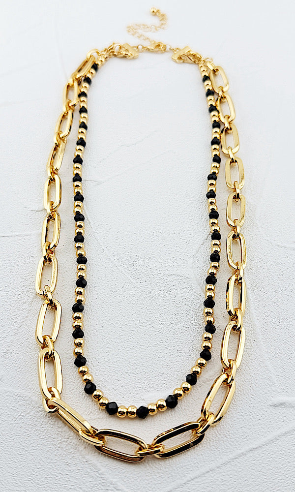 Mia Black Necklace