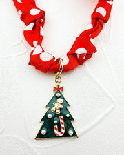 Happy Holiday Scarf Necklace