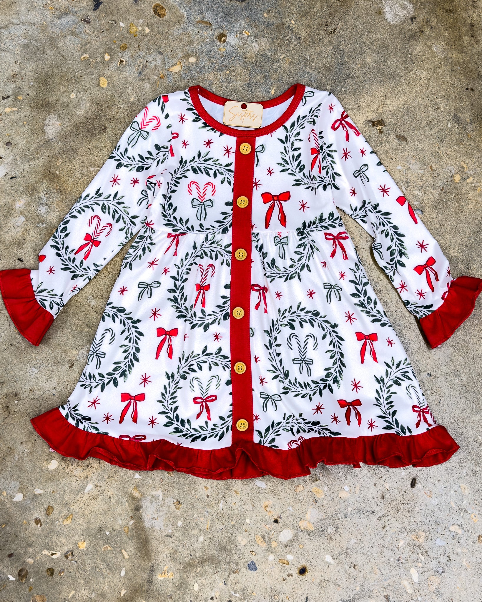 Holly Jolly Wreath Dress