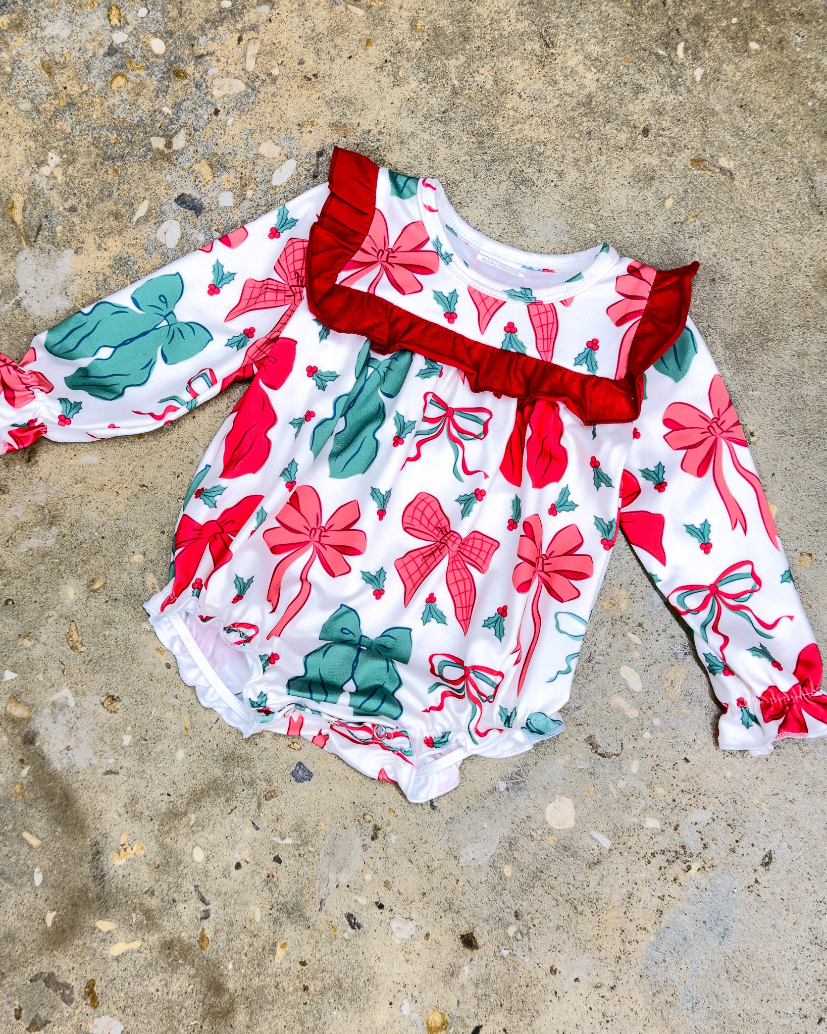 Christmas Bows Onesie