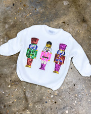 Sassy Sequin Nutcrackers Sweater