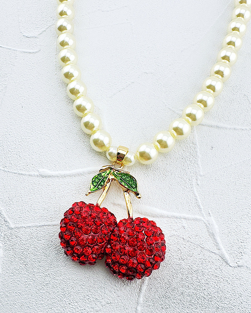 Cherry Crush Statement Necklace