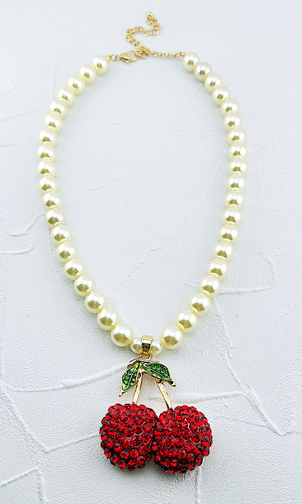 Cherry Crush Statement Necklace