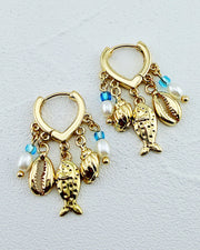 Ocean Treasure Hoops