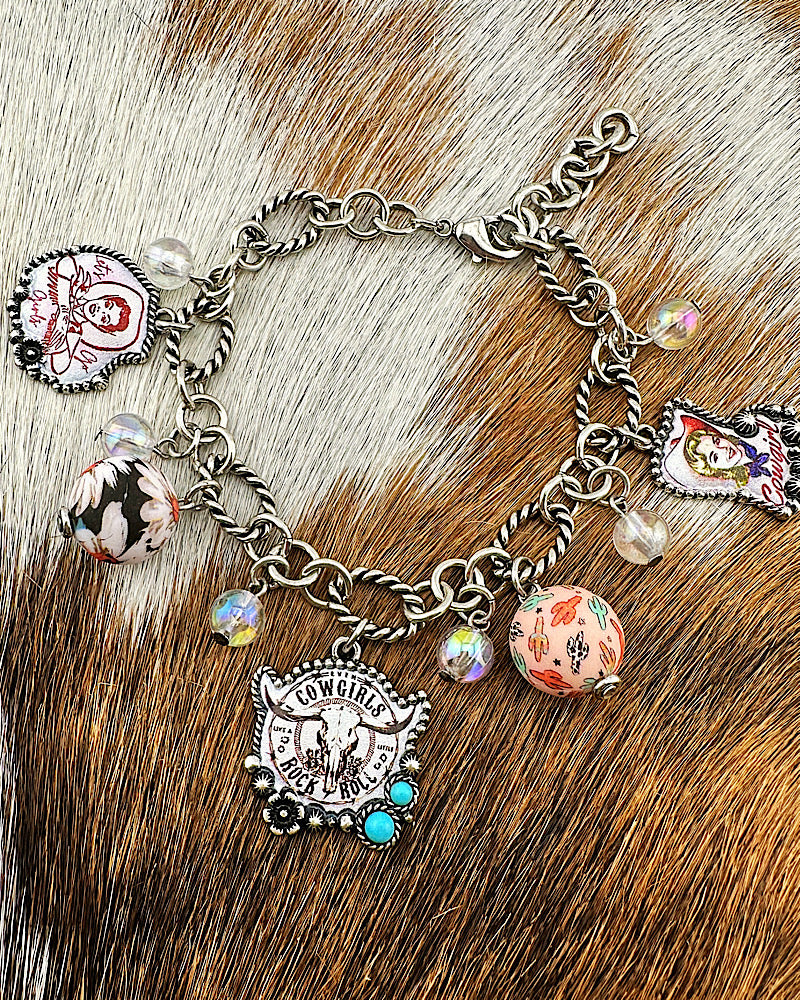 Long Live Cowgirls Charm Bracelet