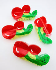 Cherries Marbled Hair Clip