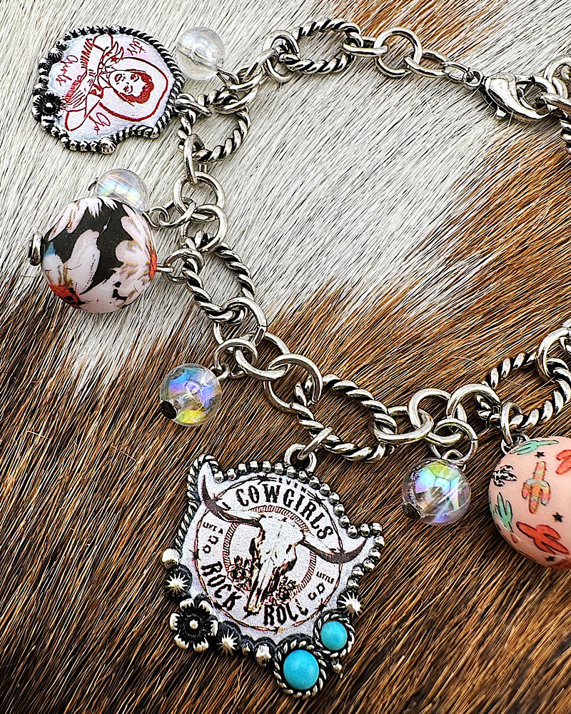 Long Live Cowgirls Charm Bracelet