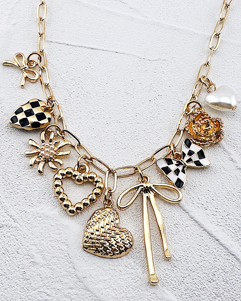 Check Me Out Charm Necklace
