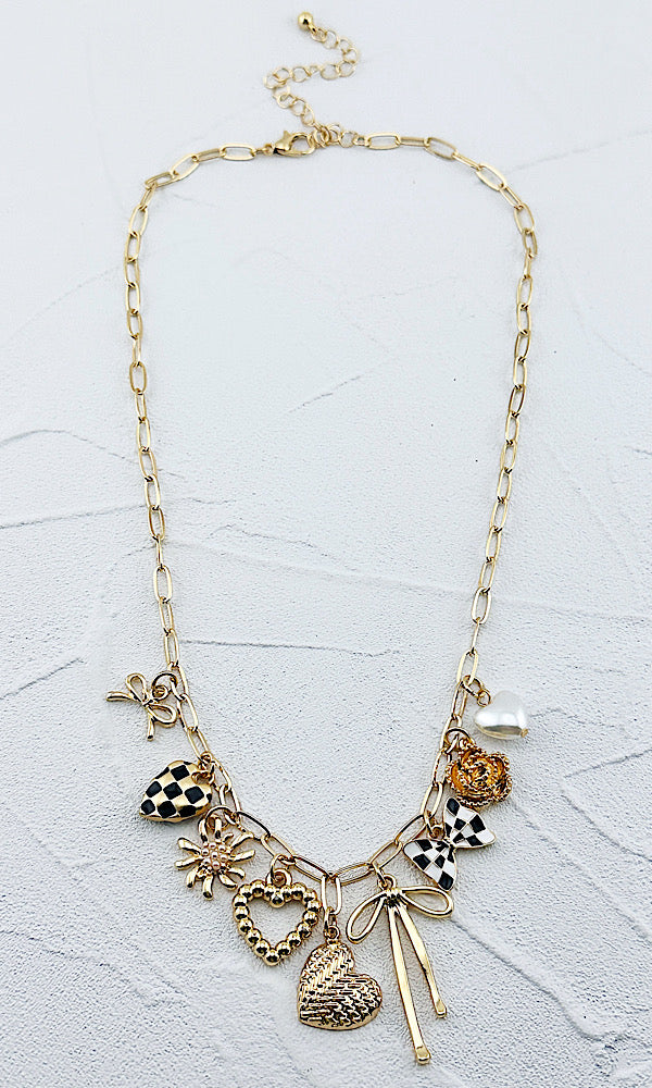 Check Me Out Charm Necklace