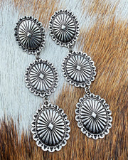 Country Roads Concho Earrings