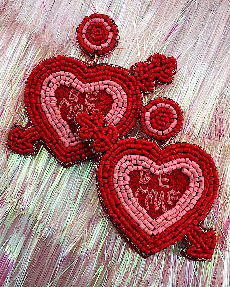 Be Mine Beaded Earrings