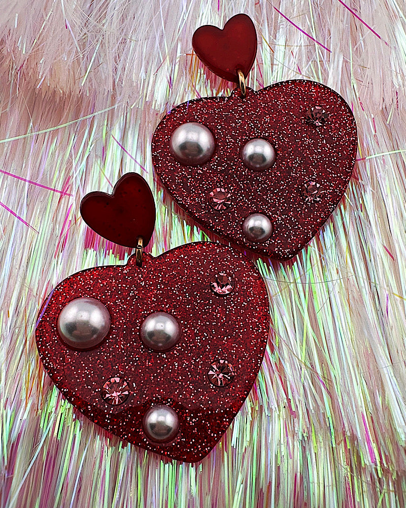 Higher Love Heart Earrings