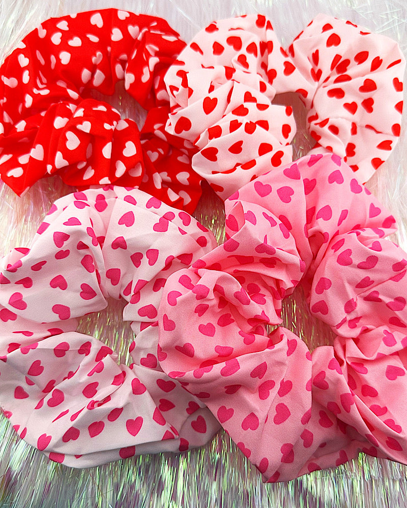 Tiny Hearts Jumbo Scrunchie