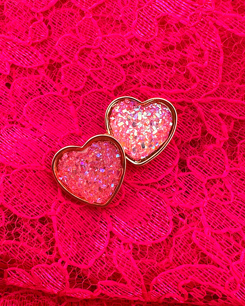 True Love Heart Studs