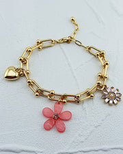 Petal Party Pink Bracelet