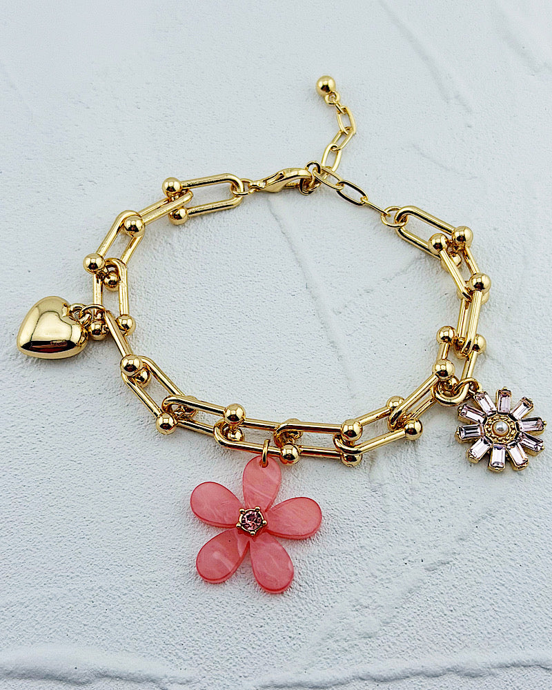 Petal Party Pink Bracelet