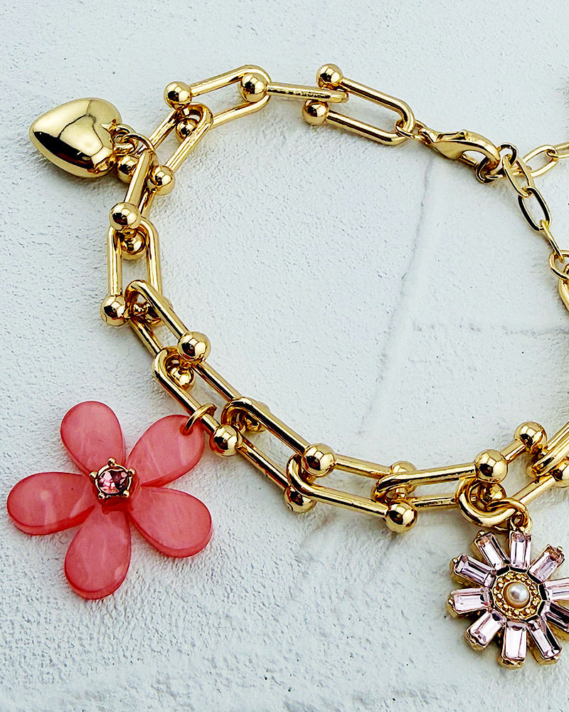 Petal Party Pink Bracelet