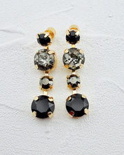 Crystal Vixen Black Earrings