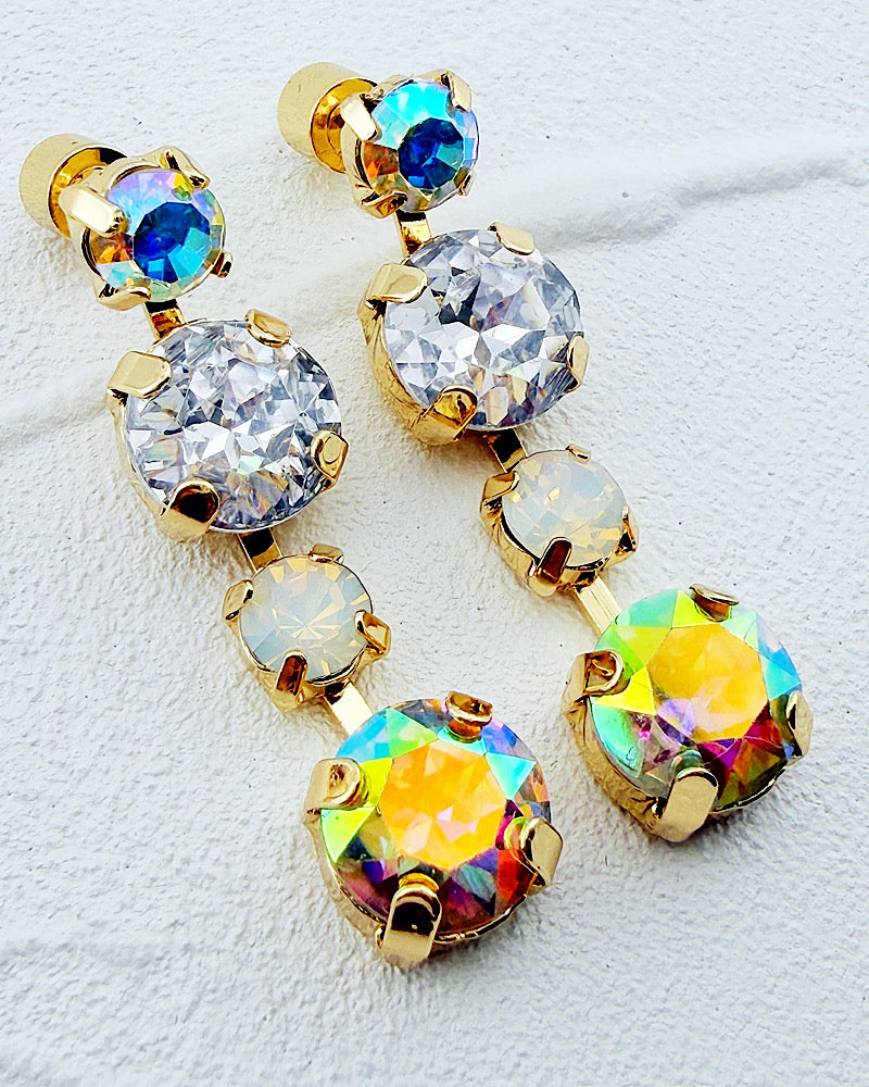 Crystal Vixen Clear Earrings