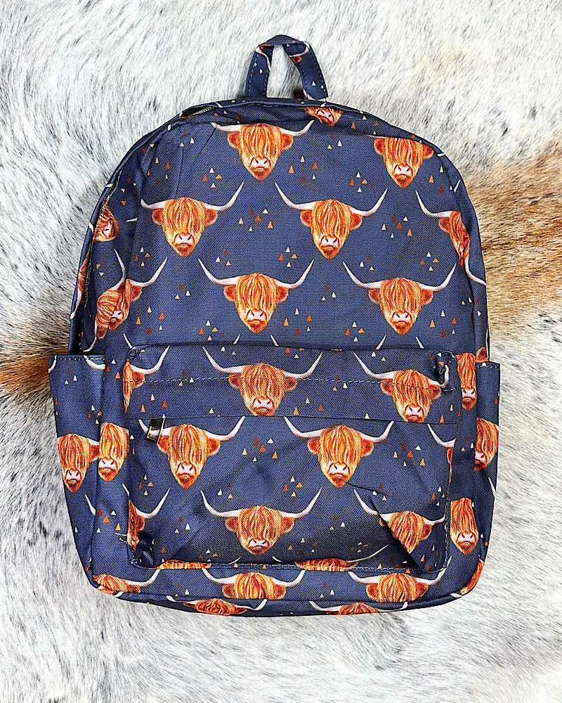 Highland Cow Mini Backpack