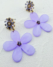 Petal Pop Lavender Earrings
