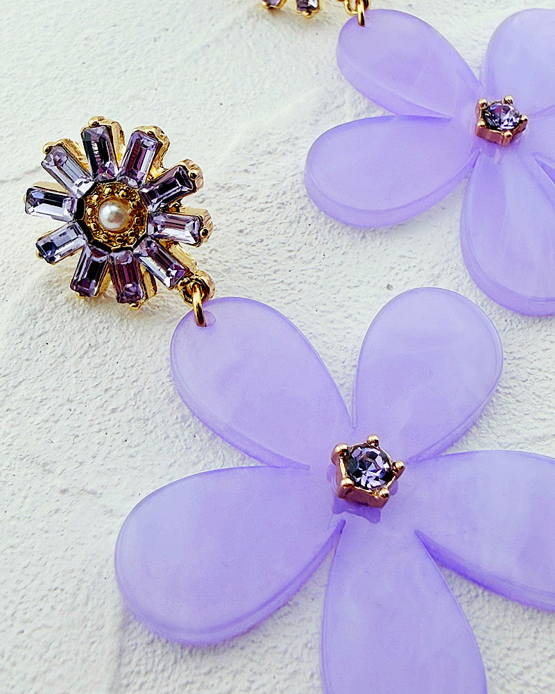 Petal Pop Lavender Earrings