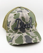 Dad Gray Camo Trucker Hat