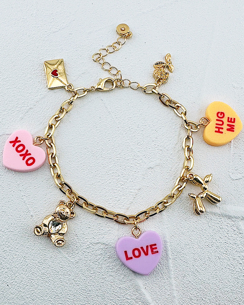 Candy Hearts Bracelet