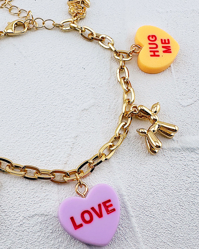 Candy Hearts Bracelet