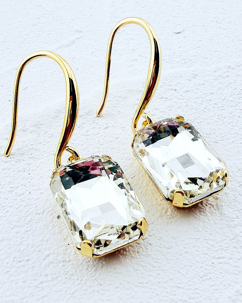 Crystal Couture Clear Earrings