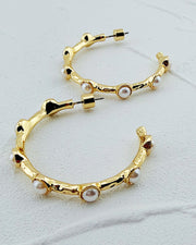 Heirloom Pearl Hoops