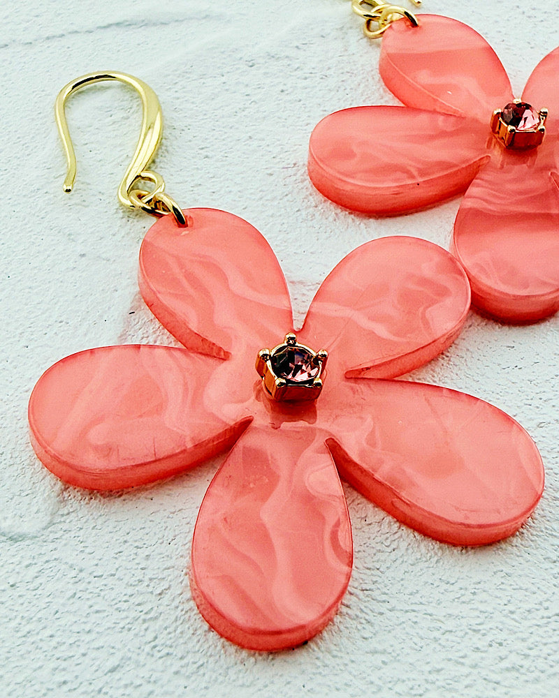 Petal Party Pink Earrings
