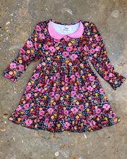 Boho Blossoms Collared Dress