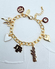 Texas A&M Charm Bracelet