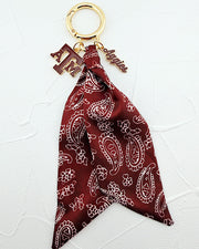 Texas A&M Bandana Bag Charm
