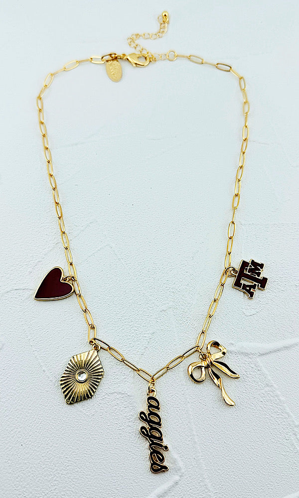 Texas A&M Charm Necklace