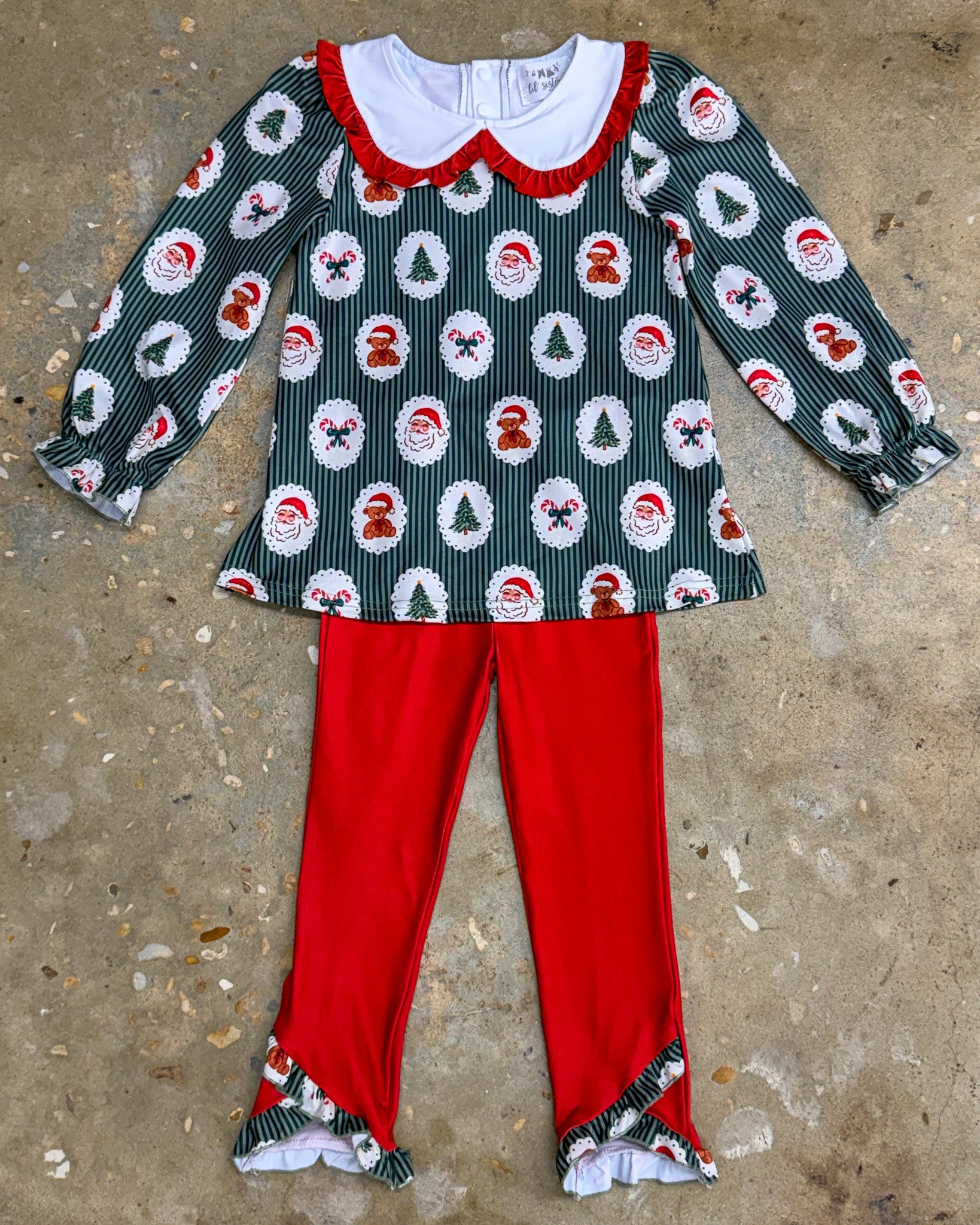 A Magical Christmas Red Pant Set