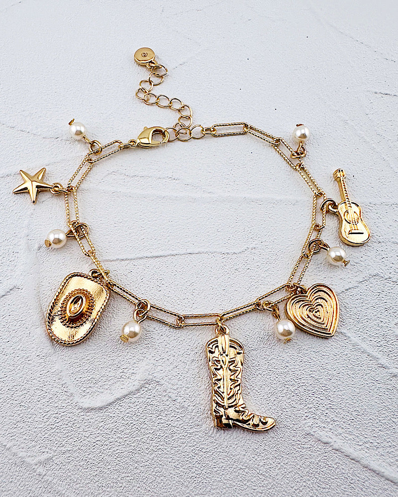 Gold Rush Charm Bracelet